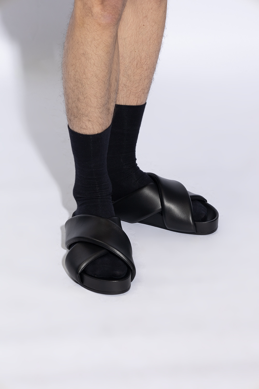 JIL SANDER Leather slides | Men's Shoes | Vitkac JIL SANDER Leather slides | Men's Shoes | Vitkac